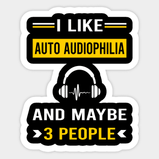 3 People Auto Audiophilia Audiophile Sticker